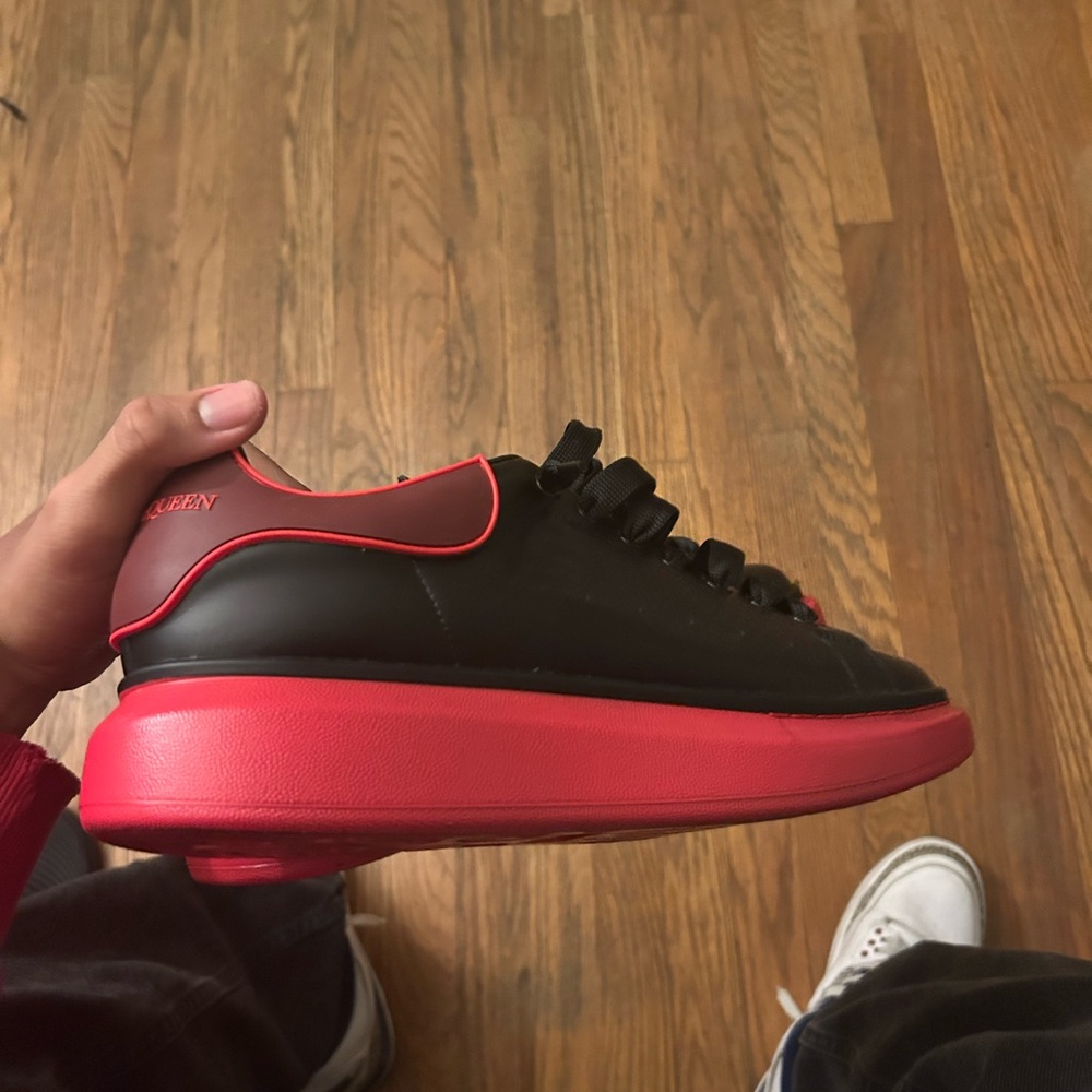 Alexander McQueen Black and Red Men's Sneakers